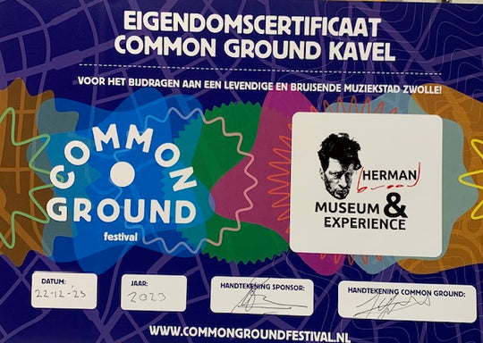 Afgelopen jaar sponsoring vanuit het Herman Brood Museum aan het Common Ground Festival Zwolle