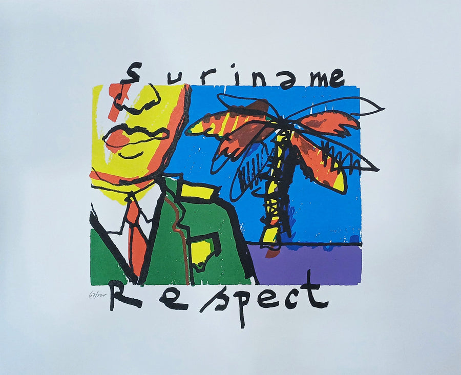 Suriname Respect - Zeefdruk - ONGESIGNEERD