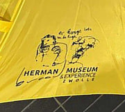 Prachtige Gele Herman Brood Museum Paraplu