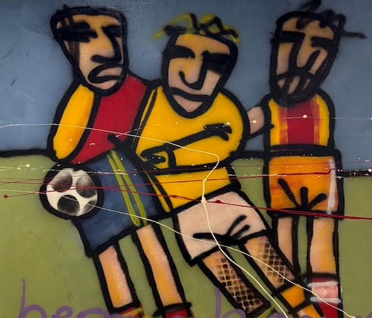 Voetbal - Herman Brood Schilderij