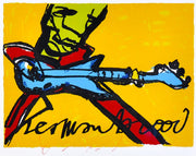 Guitarman - Zeefdruk Herman Brood