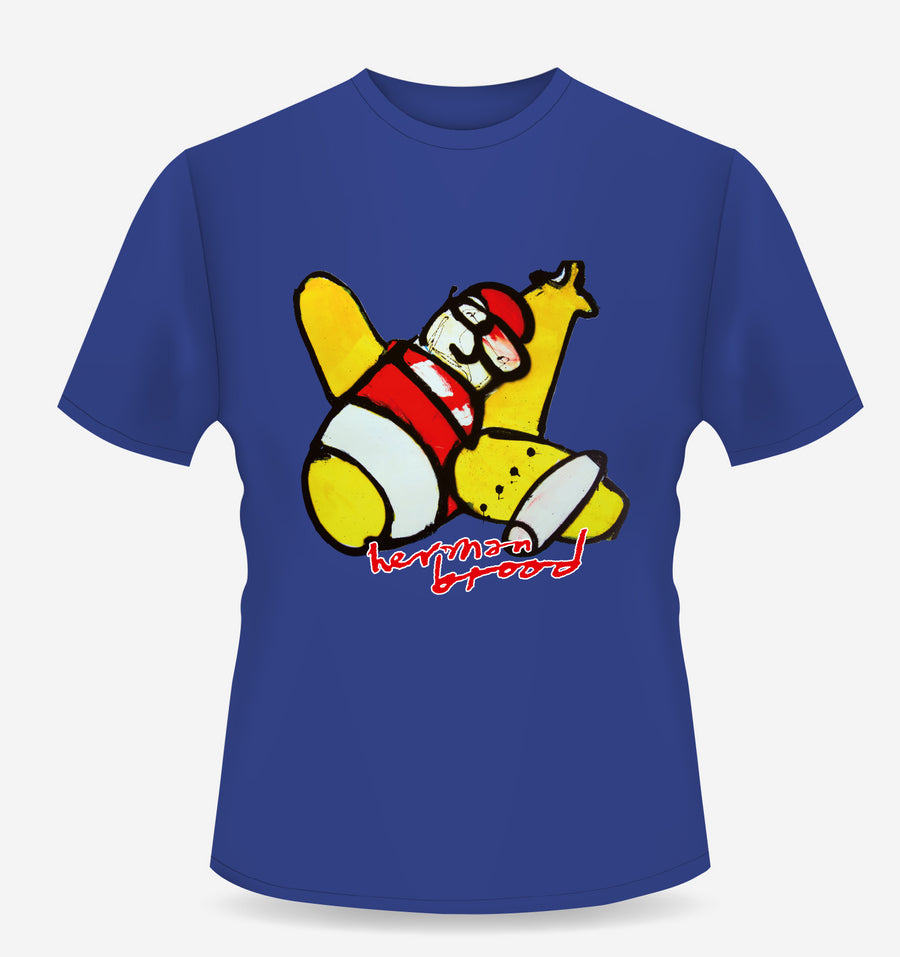 Flugzeug blaues T-Shirt