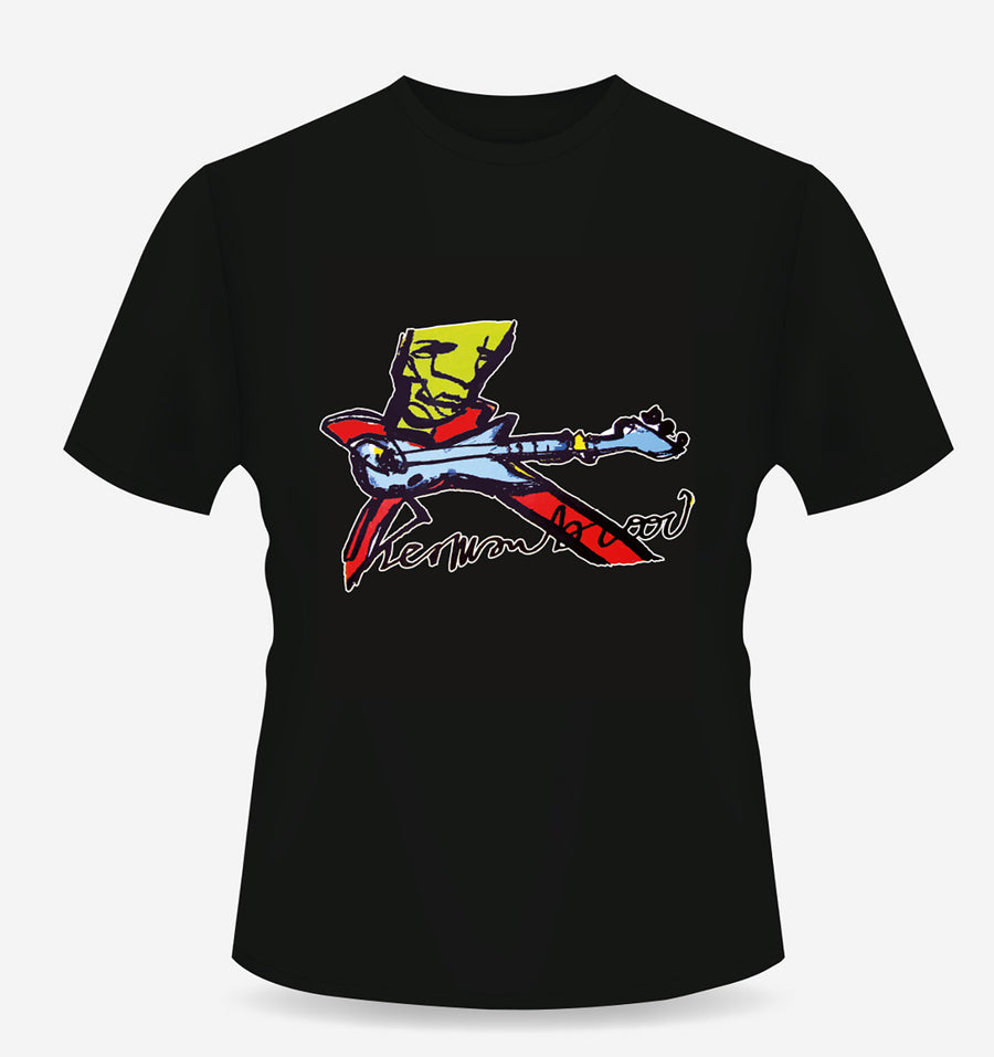 Guitarman - T-shirt noir
